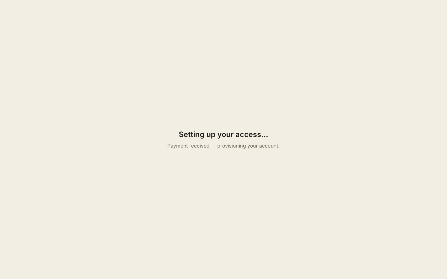 I paid but I can't get in — on a laptop