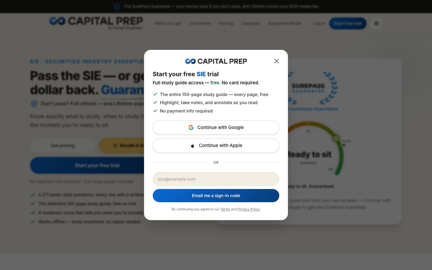 What your free trial includes — on a laptop