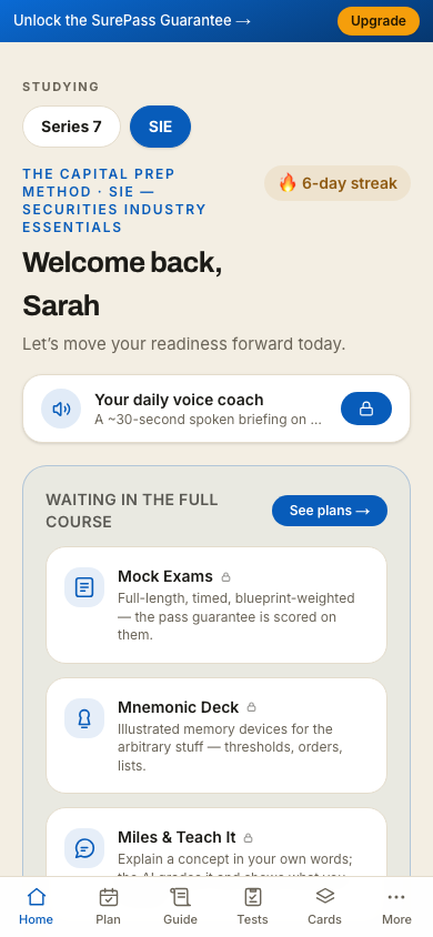 Your dashboard — on a phone
