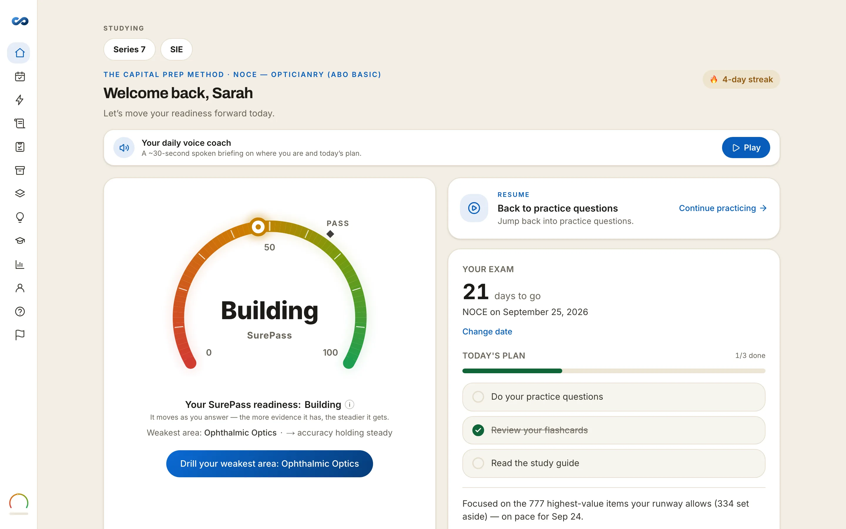 SurePass readiness — NOCE