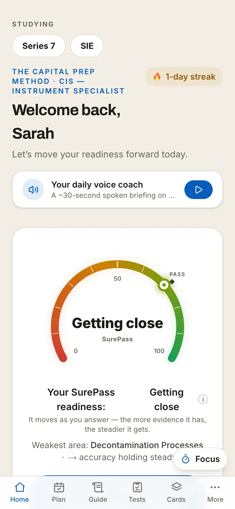 SurePass readiness — CIS