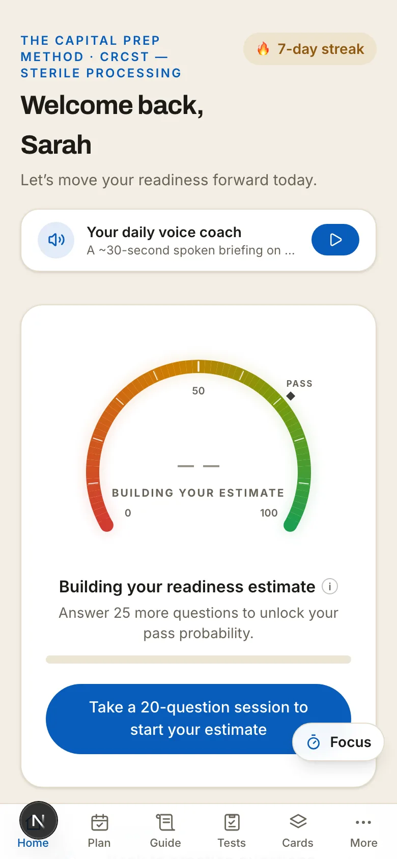 SurePass readiness — CRCST
