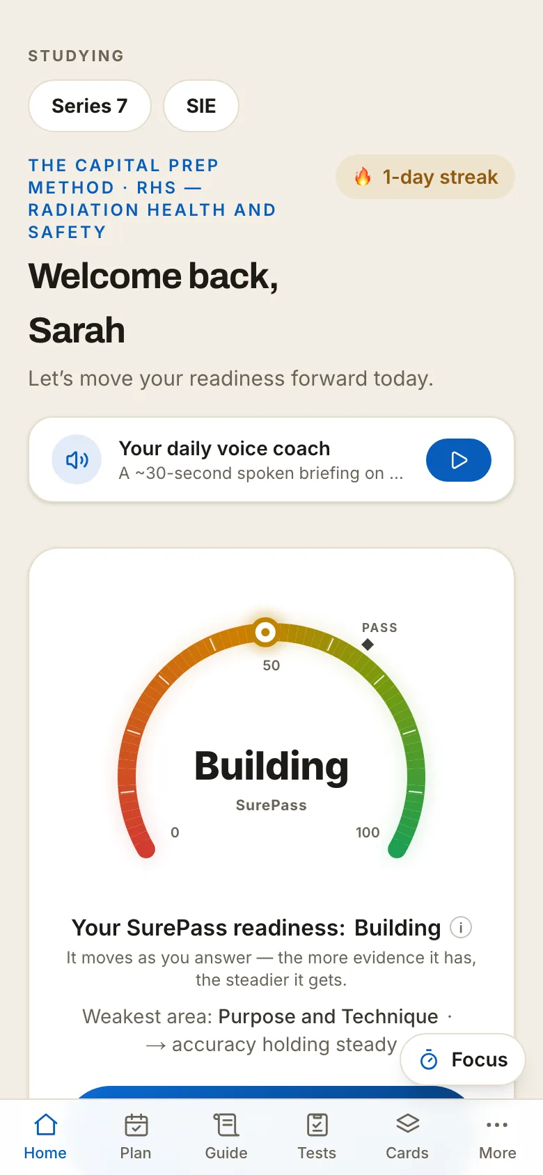 SurePass readiness — RHS