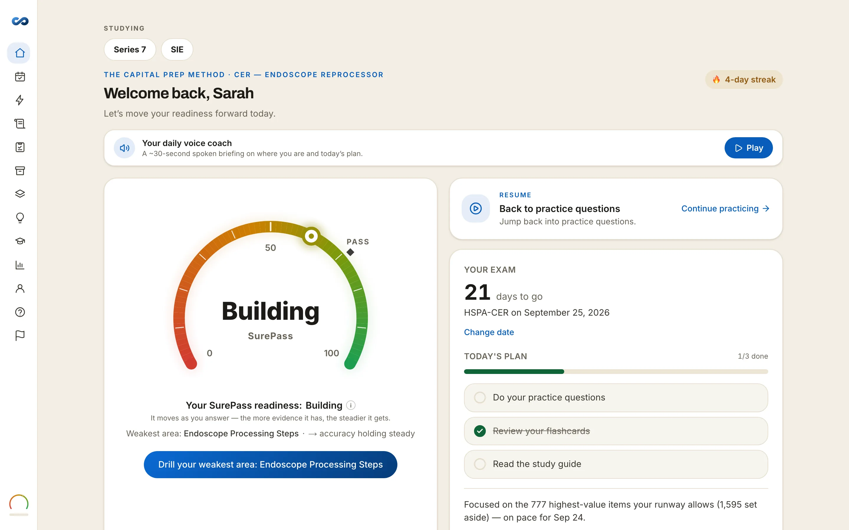 SurePass readiness — CER