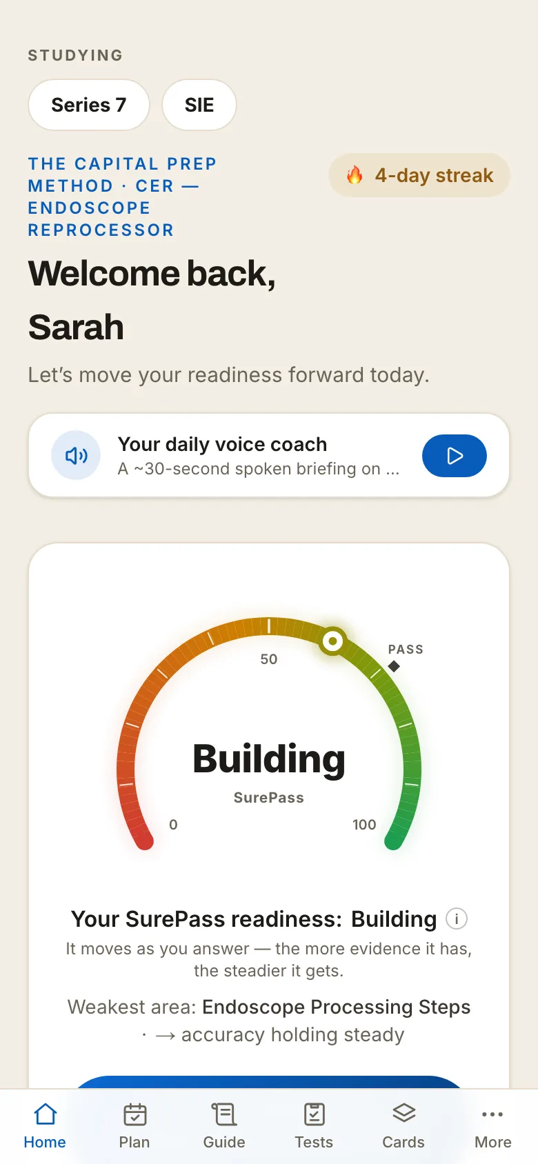 SurePass readiness — CER