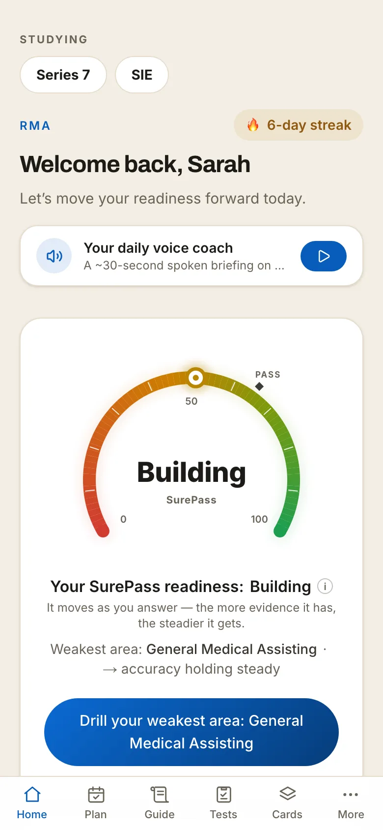 SurePass readiness — RMA