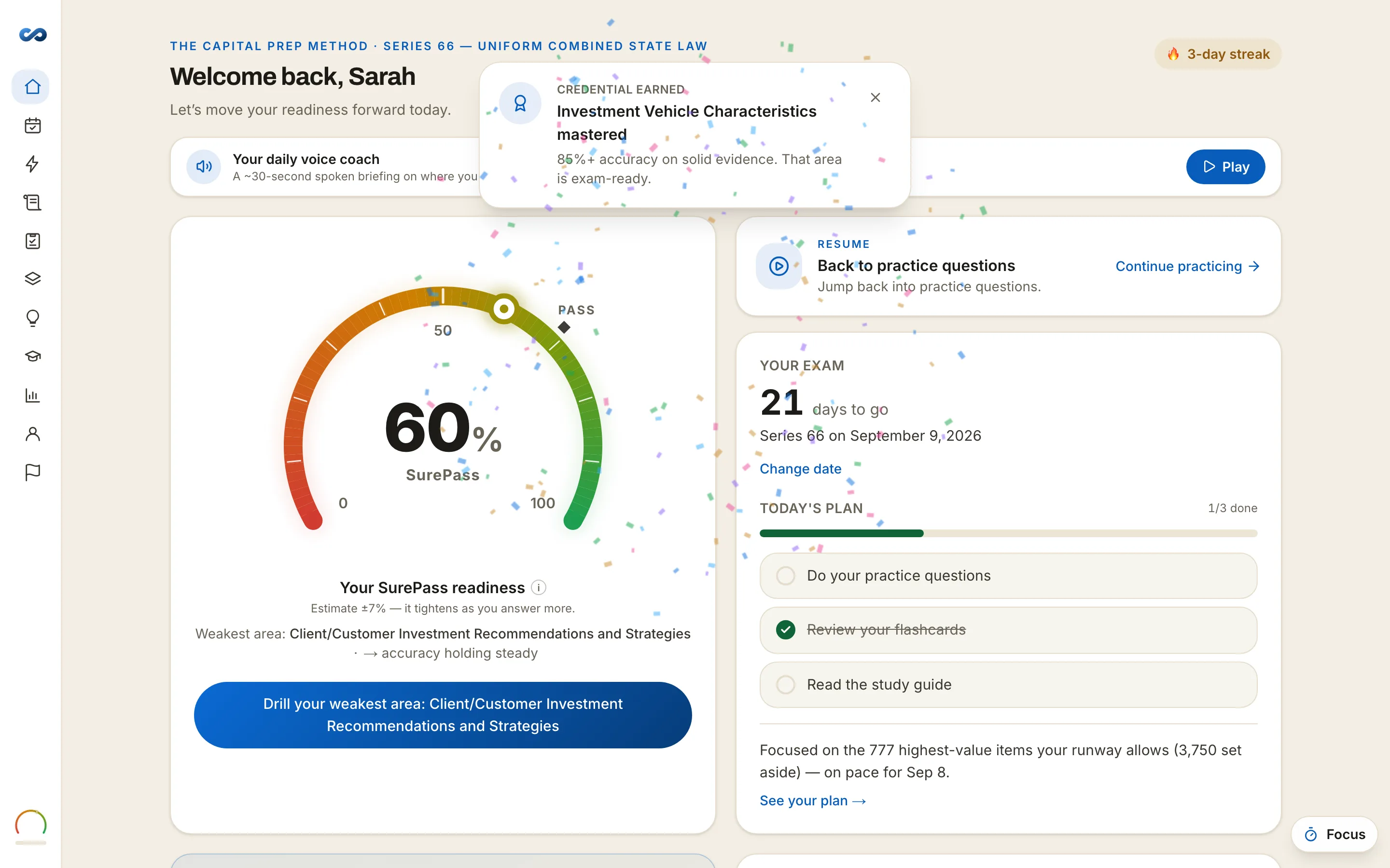 SurePass readiness — Series 66