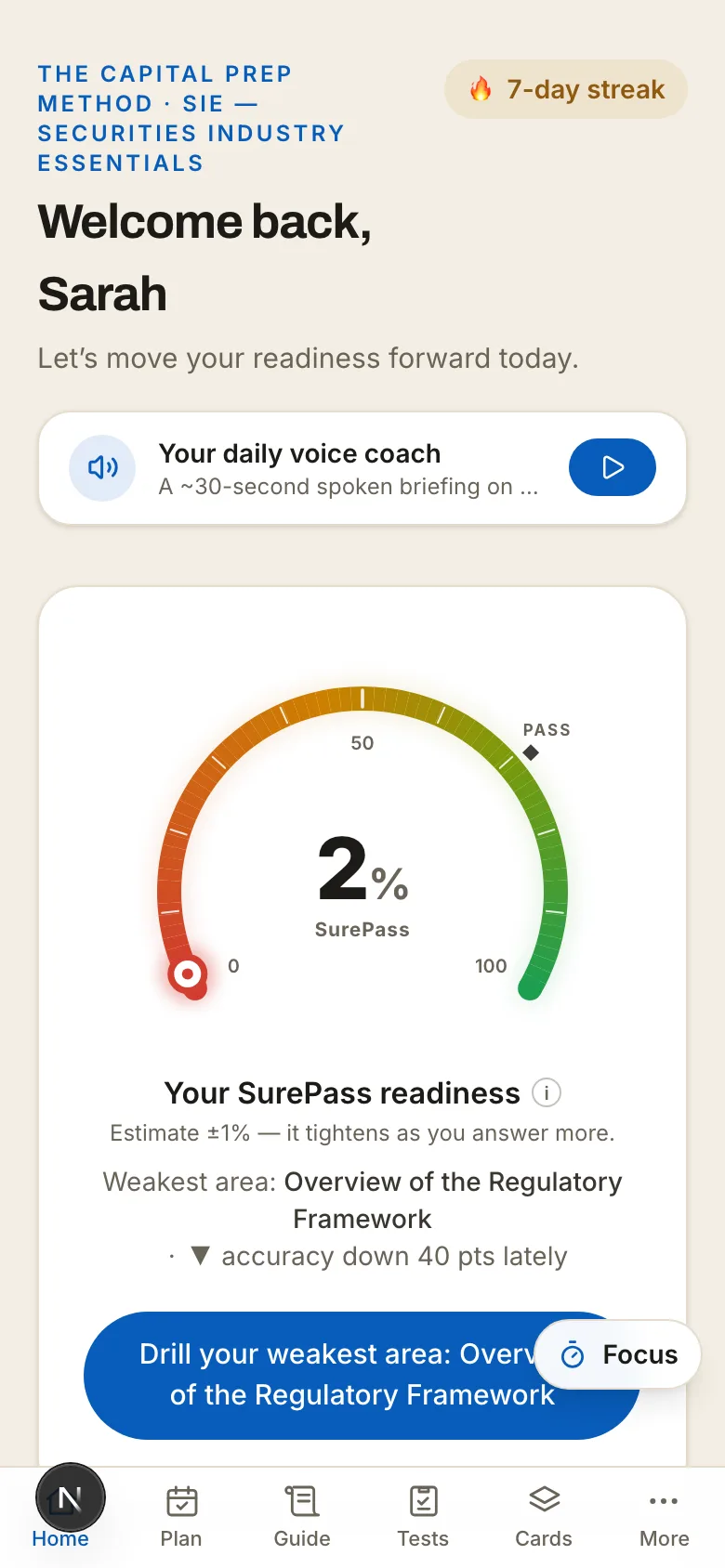 The same dashboard on a phone